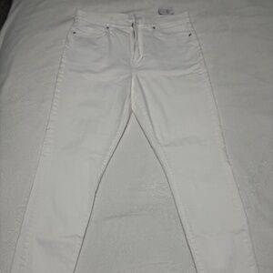 NWT Loft High Rise Skinny Ankle Jeans - White, Size 31